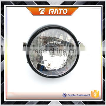 High quality classical black round motorcycle headlight