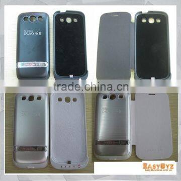 3200mah Battery Charger Case for Samsung galaxy S3,Battery stand Case/power bank case for Samsung Galaxy S3(with Leather cover)