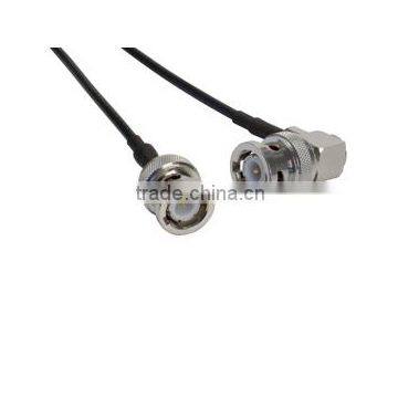 BNC Male to BNC Right Angle Male (RG59) 75 Ohm Coaxial Cable Assembly