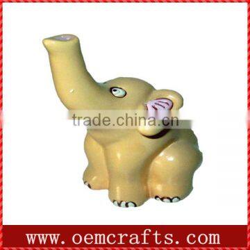 Yellow elephant statue Wholesale wedding ring holders