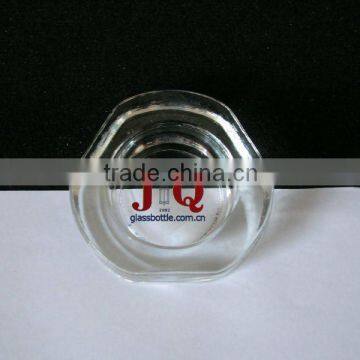 Round Clear Glass Candleholders