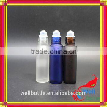 5ml 10ml 15ml Clear Amber Blue Glass Roll on Bottle for Perfume