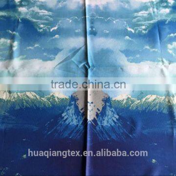 cool mountain print polyester ripstop fabric for jacket