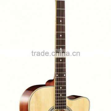 White Spruce Wood Good Quality Custom Logo Spruce to Acoustic Guitar photo-4