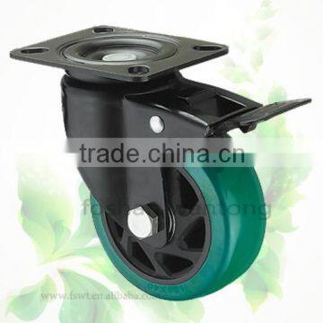 Heavy Medium Duty 150mm Swivel With Lock Caster For Trolley Wheel