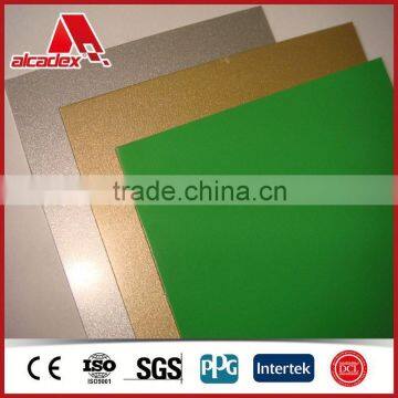 Seafoam green metallic aluminum composite materials