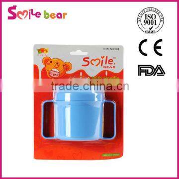 Water drinking two handle baby cup with lid