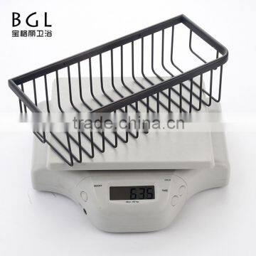 Wall Mounted Bathroom Accessories ORB Finishing Brass Storage Basket photo-6