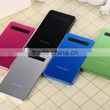 Super Thin Fashionable Credit Card Metal Litium Ion 4000mah Power Bank for IPhone, Samsung, IPad Charger photo-2