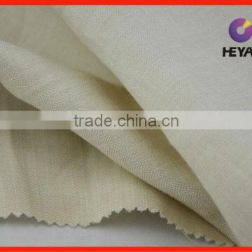 100 linen trousers fabric herringbone yarn dyed