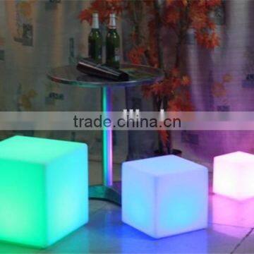 Remote control waterproof IP54 outdoor use RGB LED cube chair