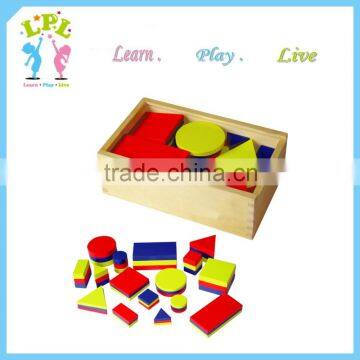 Kindergarten educational game toy Shape building block box puzzle game