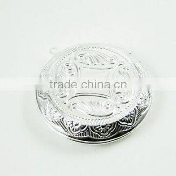 30mm Setting Size Round Brass Silver Vintage Photo Locket,retro Photo Locket 1112006 photo-2