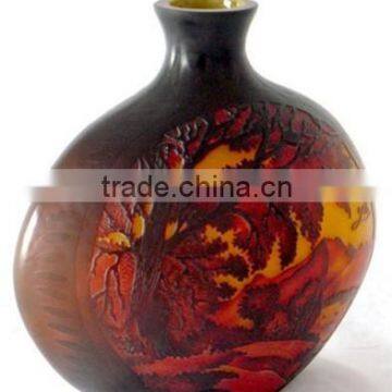 Chrysanthemum printing galle vases home decoration