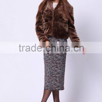 2016 PRETTY STEPS Winter Collections Woman Gender and OEM Service Supply Type Faux Fur Jacket photo-6