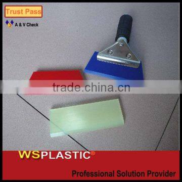 5"angled rubber hand squeegee for automotive and flat glass applications