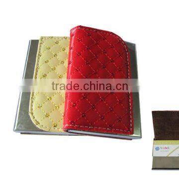 PU leather stainless business card holder id card holder money card holer