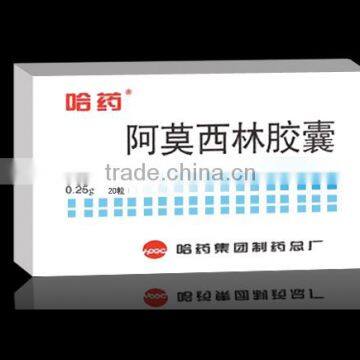 Customized paper amoxicillin box / Logo printed paper packaging boxes for amoxicillin