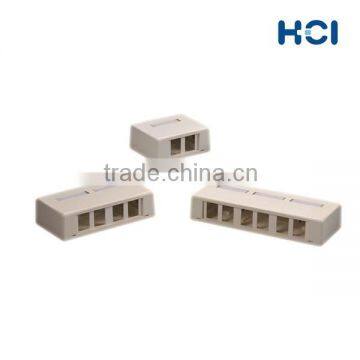 6 Ports Multimedia Mount Box With Label for A/V Connecter photo-3