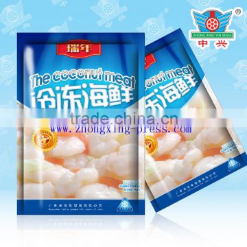 hot sale frozen food packaging, dried seafood packaging bag