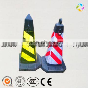 mini white barrier traffic cones