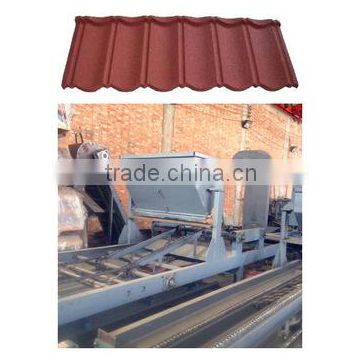 Stone coated roof tile production line