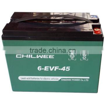 EVF Series VRLA Gel Battery for Electric Vehicles, 12V 45Ah at 3hr rate