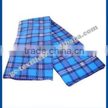 100% Polyester Checkers Printed Fleece Blanket