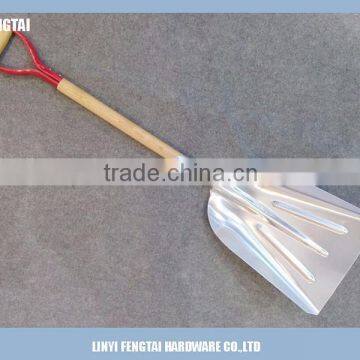 Wholesale Short Wooden Handle Aluminium Snow Shovel