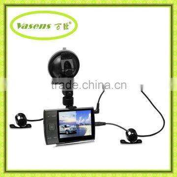 3.5"inch Rear View Camera Dvr Recorder Dual Lens Car Dvr Dash Cam Car Camera photo-2