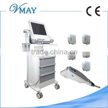 Skin Tightening Portable Clinic Use Ultrasound Hifu Korea Face Back Tightening Lift Body Slimming Beauty Machine FU-5S Multi-polar RF photo-2