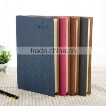 custom printed hardcover notebook, soft leather notebook with ribbon bookmark, cheap PU leather note book a5