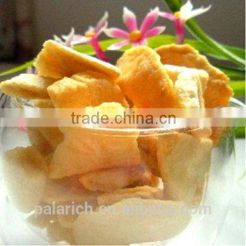 Dehydrated dried LMD yellow peach chips