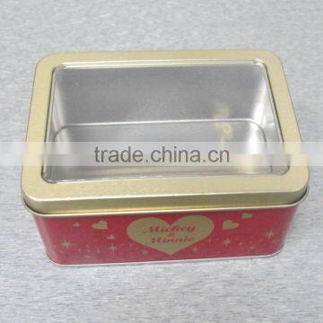 China wholesale high quality with color printing rectangular food packaging box with window
