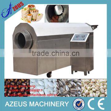 High Efficiency continuous working peanut / sunflower seeds / sesame seed roasting machine