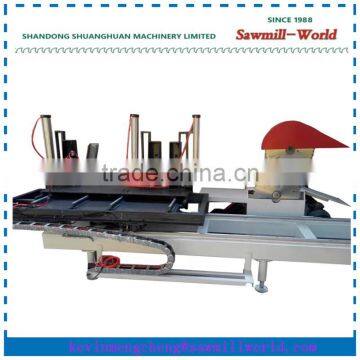 Twin Blades Hand Operated Wood Sliding Table Circular Saw