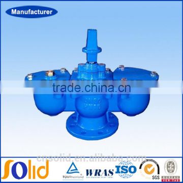 Ductile iron Double Orifice Air Valve with With Integrated Isolating Valve