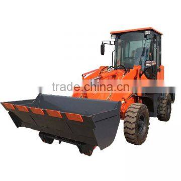 hydraulic joystick control mini wheel loader of 1.2 ton for farm michinery