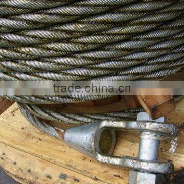 Galvanized Steel Wire Rope 6X36+IWR