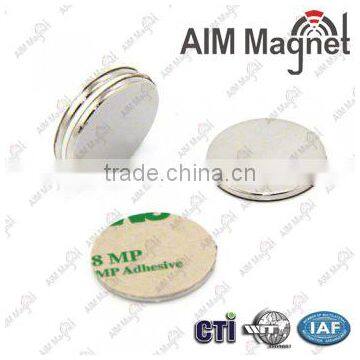 High Quality Strong Disc 3M Adhesive Neodymium Magnet