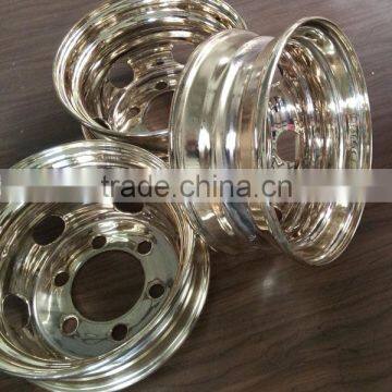 Golden Chrome Front Wheel Rim 22.5*7.50 Made in China