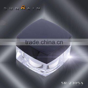 Square Plastic Acrylic Jar Cosmetic 15 30 50 photo-3