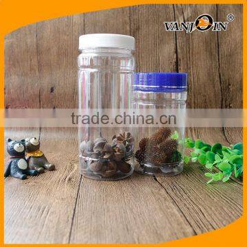 500ml PET Round Clear Plastic Herb Bottle With Screw Lid photo-5