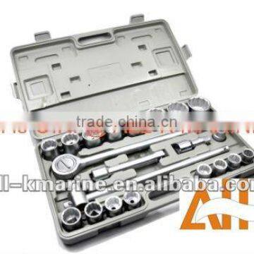 Socket Wrench Set, 21pcs, Squre Drive,Sockets 8-32