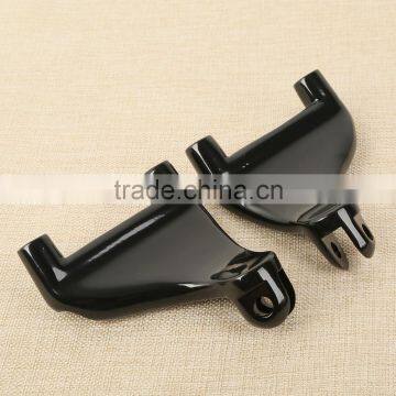 Black Passenger Peg FootPeg Mount For XL 883 1200 Sportster 04-13 10 11 photo-2