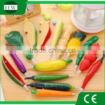 plastic FRUIT VEGETABLES TOY BALL POINT PEN