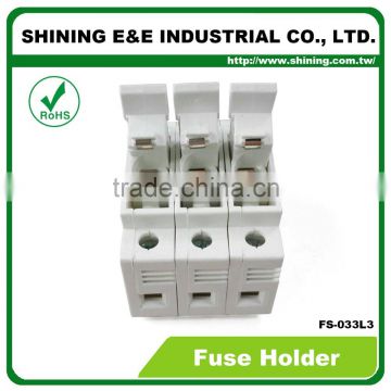 FS-033L3 With Indicator 600V 32A 3 Position Din Rail Fuse Holder