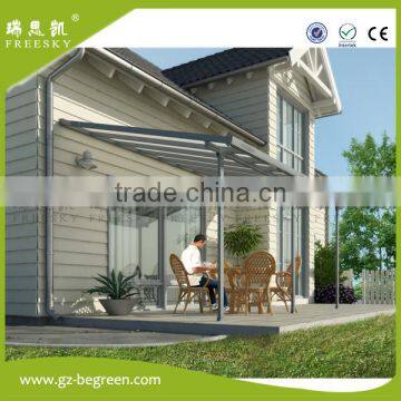 Outdoor Easy Fixed Solid Polycarbonate Gazebo Shed for Balcony Terrace
