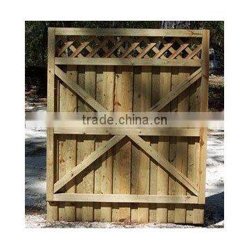 FSC New design wood fence in factory with BSCI in China