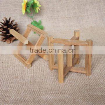 FSC Handmade Foldable Mini Wooden Craft Rack photo-2